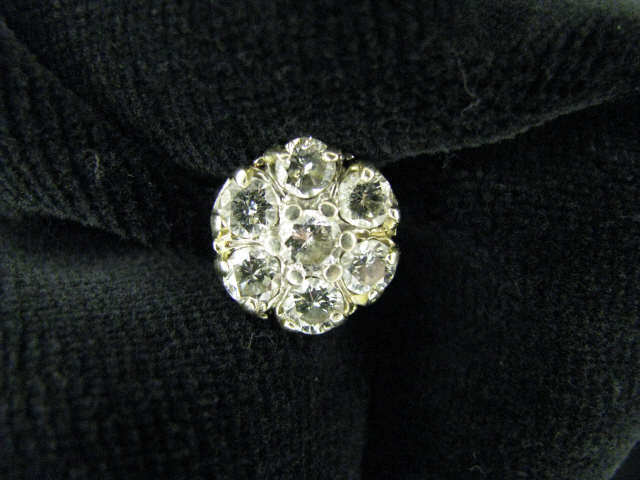 Appraisal: Diamond Ring diamonds totaling carat in flower setting k white