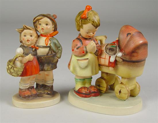 Appraisal: Two Hummel Figurines Doll Mother mold - trademark tall Surprise