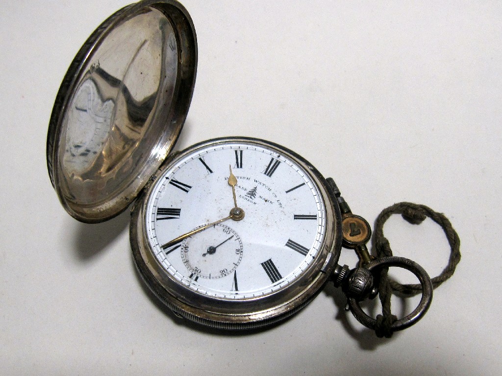 Appraisal: Large silver pocket watch by British Watch Co London fully