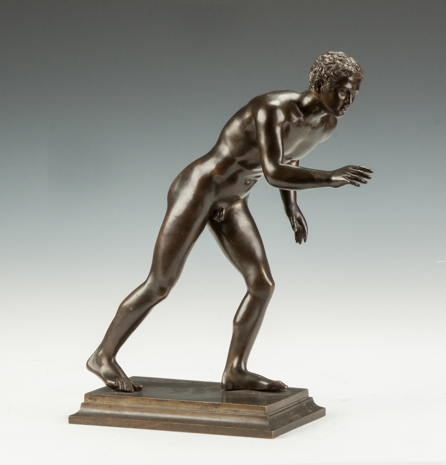 Appraisal: Fonderia Sommer Bronze Sculpture of a Greek Runner th cent