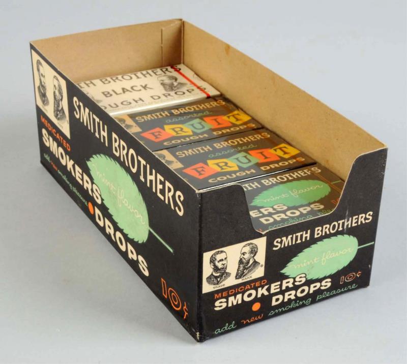 Appraisal: Smith Brothers Smokers Drops Display Box This display box includes