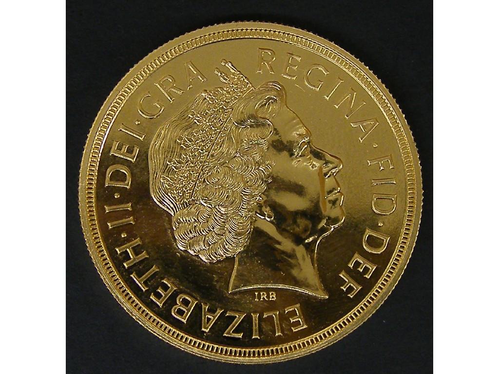 Appraisal: The UK gold brilliant uncirculated sovereign no gm mm diameter