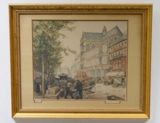 Appraisal: TAVIK FRANTISEK SIMON Czechoslovakian - Parisian Scene Signed in pencil