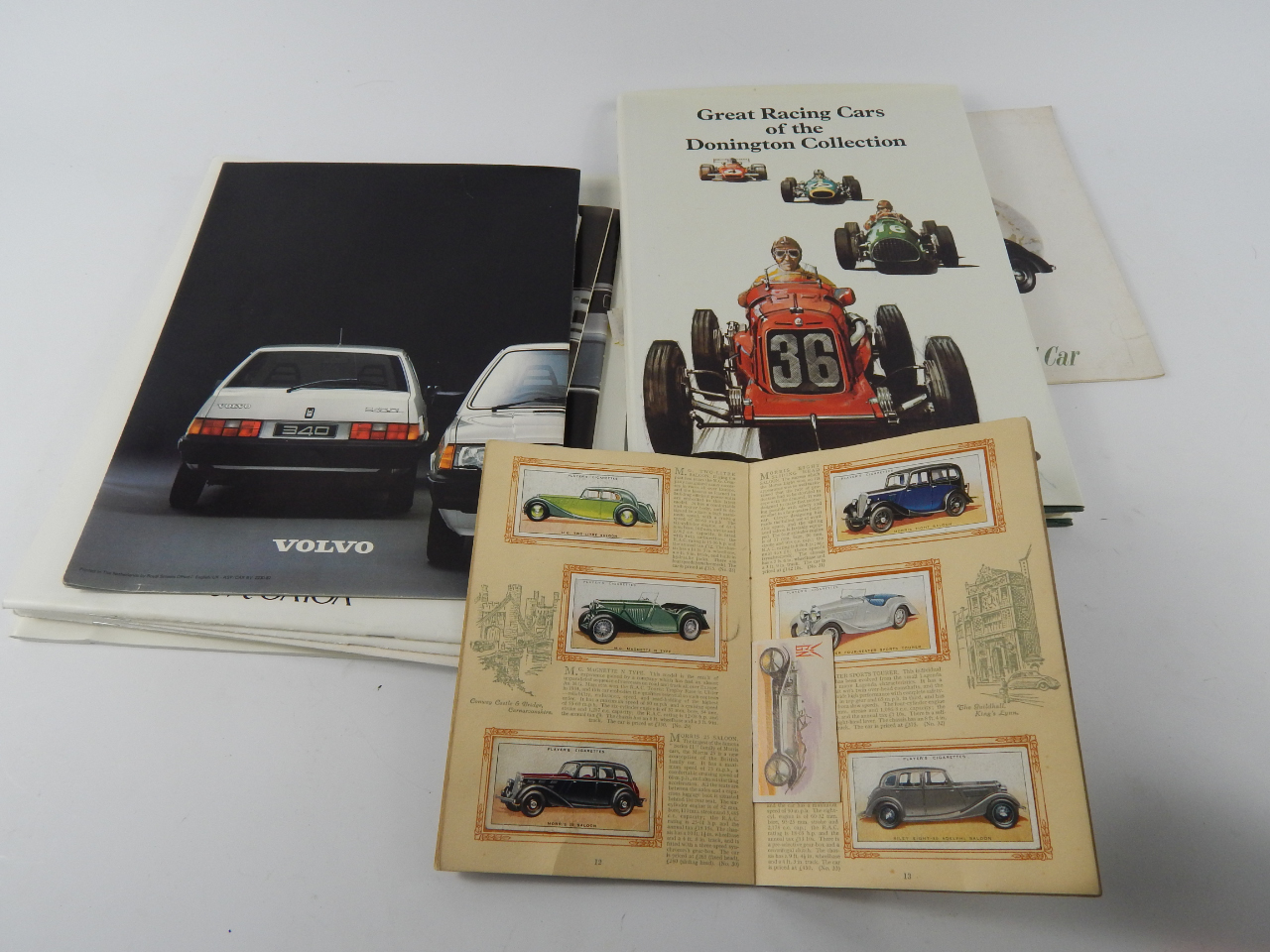 Appraisal: John Player Motor Cars cigarette cards Morris Minor brochure Volvo