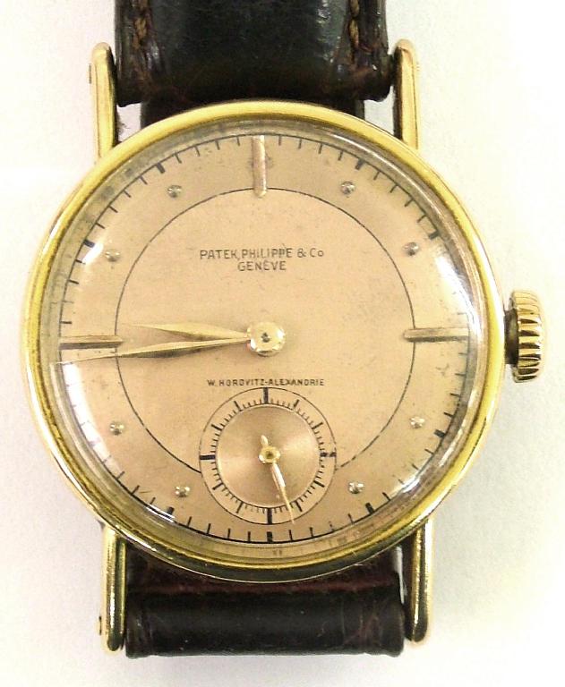 Appraisal: Patek Philippe k rose gold gentleman's wristwatch no the bronzed