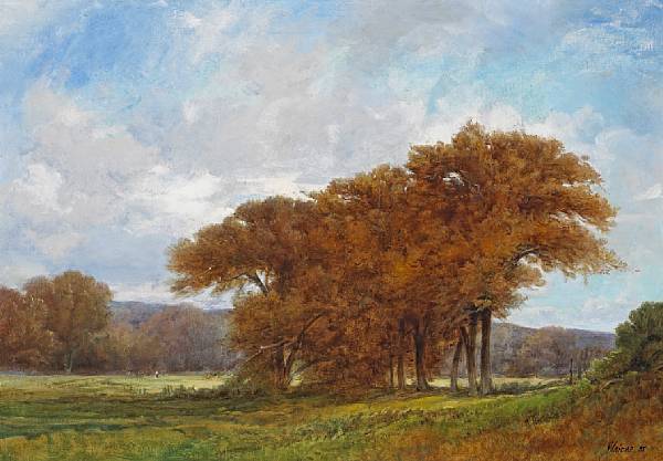 Appraisal: Robert Maione American - Autumn Elms Vermont signed and dated