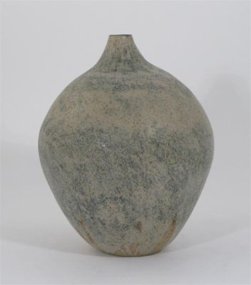 Appraisal: Betty Blandino born a hand coiled ovoid vase pitted blue