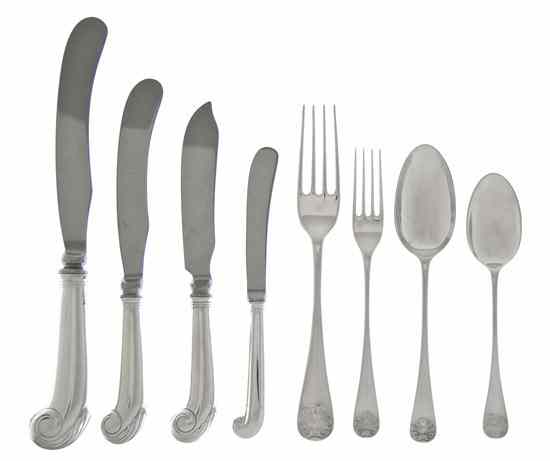 Appraisal: An American Sterling Silver Flatware Service for Eight Stieff in