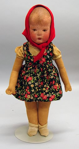 Appraisal: Kathe Kruse type Kathe Kruse Doll X with Doll I