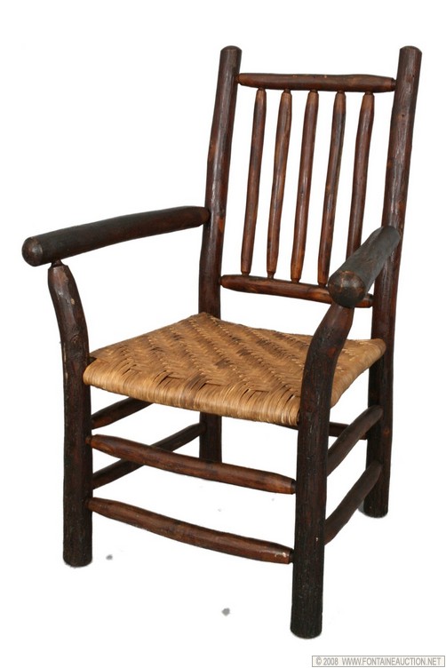 Appraisal: RUSTIC HICKORY FURNITURE CO ARMCHAIRS