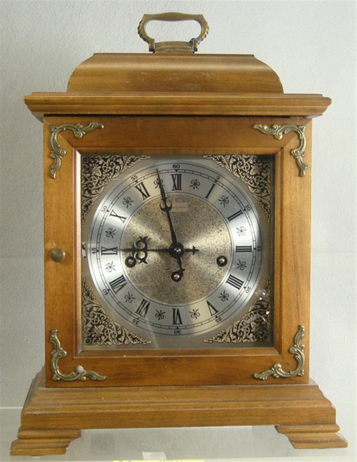 Appraisal: Hamilton Westminster chime mantle clock West Germany running h Estimate