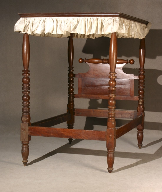 Appraisal: Classical Cherry Tester Bedstead Pennsylvania Second Quarter th Century Together