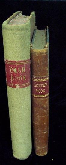 Appraisal: A letter book in quarter calf bindings unused and a