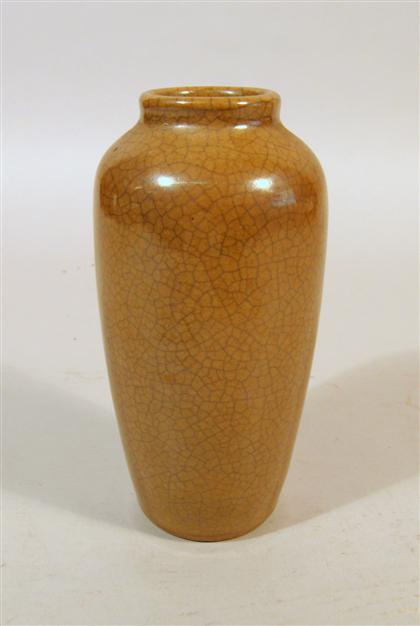 Appraisal: Chinese brown Ge type glaze vaseqing dynasty