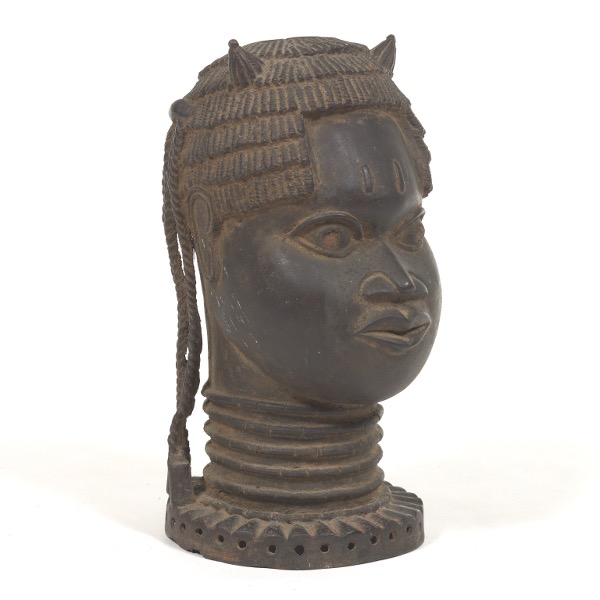 Appraisal: BENIN HEAD OF PRINCE EDO PEOPLES BRITISH BENIN x x