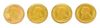 Appraisal: KRUGERRAND GOLD COINS EACH OUNCE lot of Krugerrand gold coins