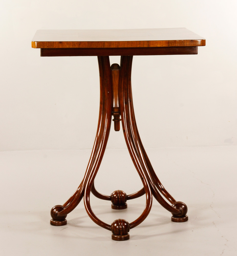 Appraisal: - Austrian Thonet Table Austrian Thonet table with bentwood legs