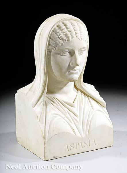 Appraisal: A Stone Bust of Aspasia the Mistress of Pericles after