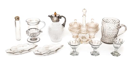 Appraisal: Sale Lot A Collection of English Glass Articles primarily th