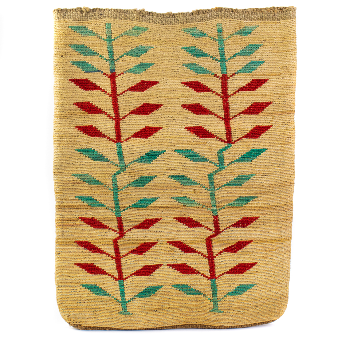 Appraisal: A NEZ PERCE CORN HUSK BAG A Nez Perce corn