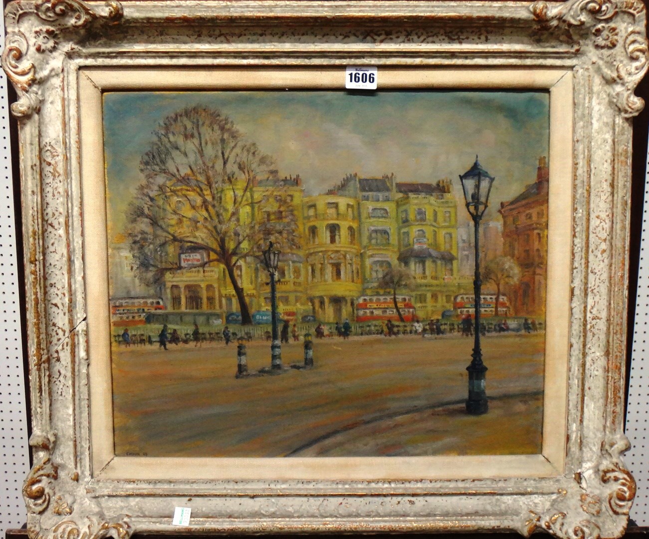 Appraisal: Chinn th century Park Lane oil on canvas signed and