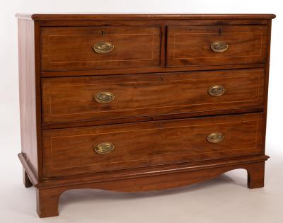 Appraisal: A mahogany chest of two long and two short drawers