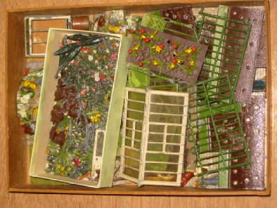 Appraisal: A quantity of Britains garden buildings and equipment including a