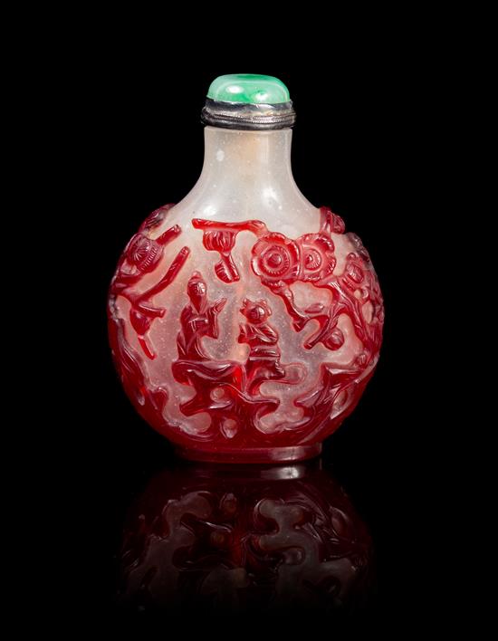 Appraisal: Sale Lot A Chinese Peking Glass Snuff Bottle th th