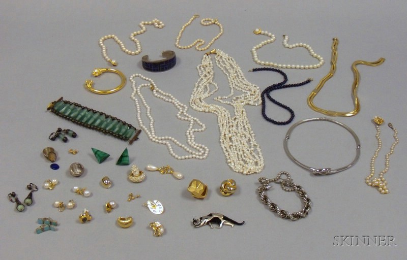 Appraisal: Large Group of Estate and Costume Jewelry including two pairs