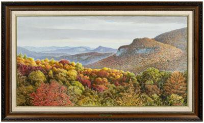 Appraisal: William Whiteside painting North Carolina th century titled on frame