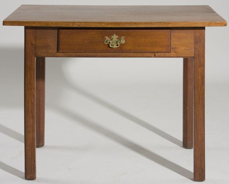 Appraisal: Virginia Chippendale Writing Table late th c walnut poplar secondary