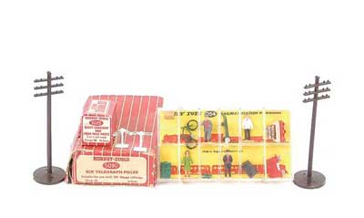 Appraisal: Hornby Dublo a group of plastic accessories comprising Dinky Toys