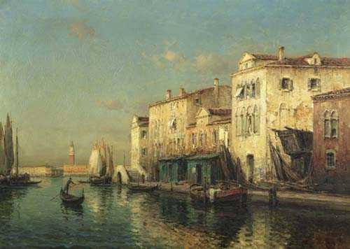 Appraisal: BOUVARD NOEL GEORGES France - Venice Oil on canvas Signed