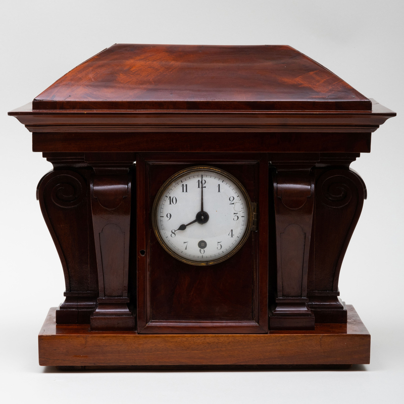 Appraisal: Late William IV Mahogany Mantel Clock The dial and movement