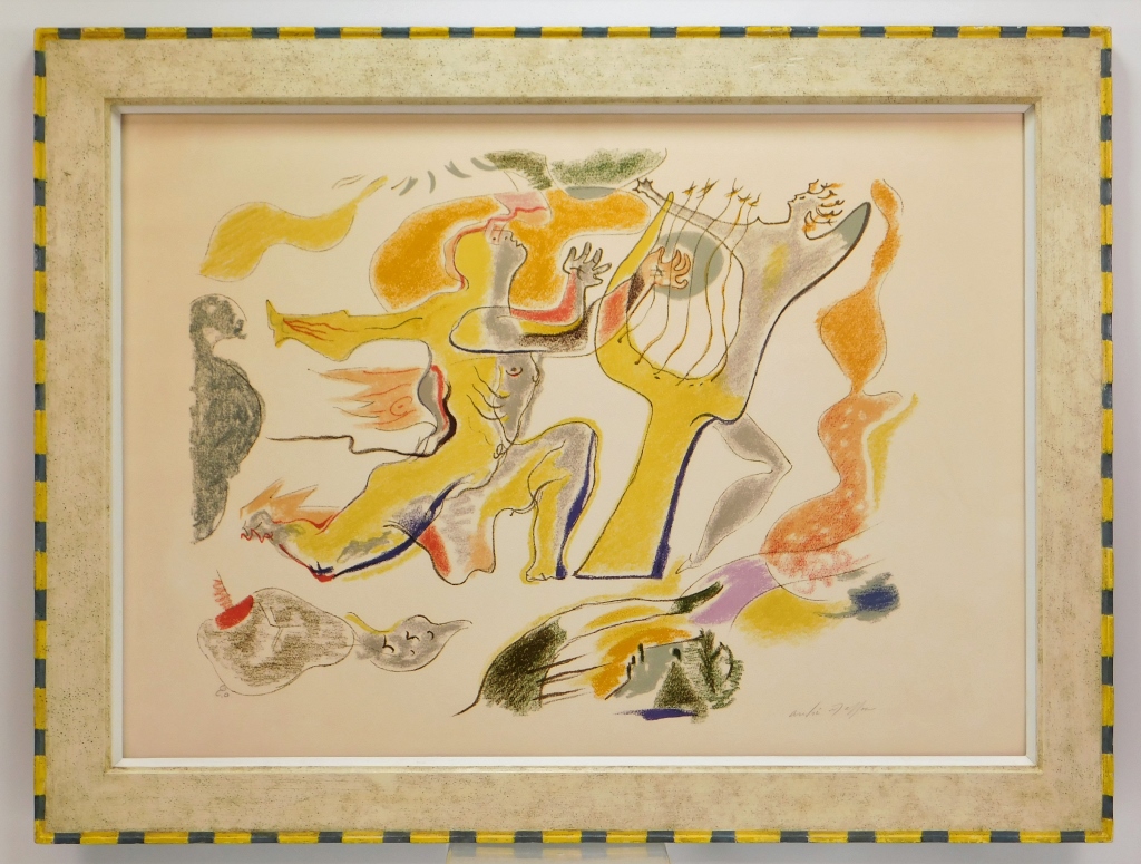 Appraisal: ANDRE MASSON ORPHEE SURREAL ABSTRACT AQUATINT Connecticut France Spain -