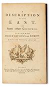 Appraisal: POCOCKE RICHARD A Description of the East engraved plates and