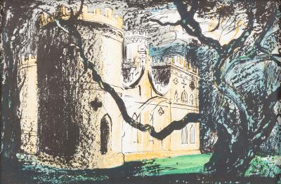 Appraisal: After John Piper British - Clytha coloured print cm x