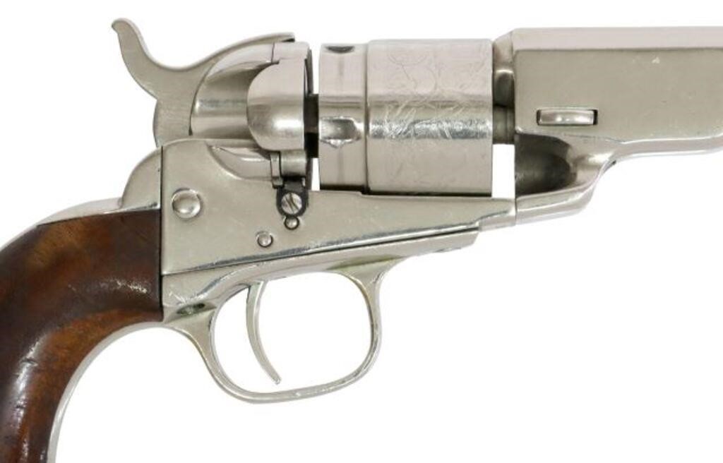 Appraisal: Colt Conversion Octagonal Barrel Revolver RF caliber nickel finish the