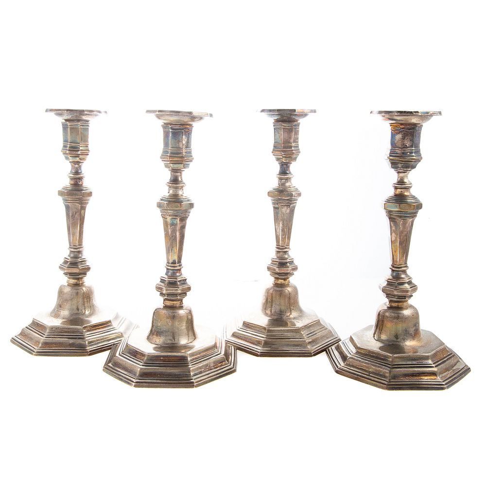 Appraisal: Four Victorian Silver Candlesticks Charles Stuart Harris London Britannia silver