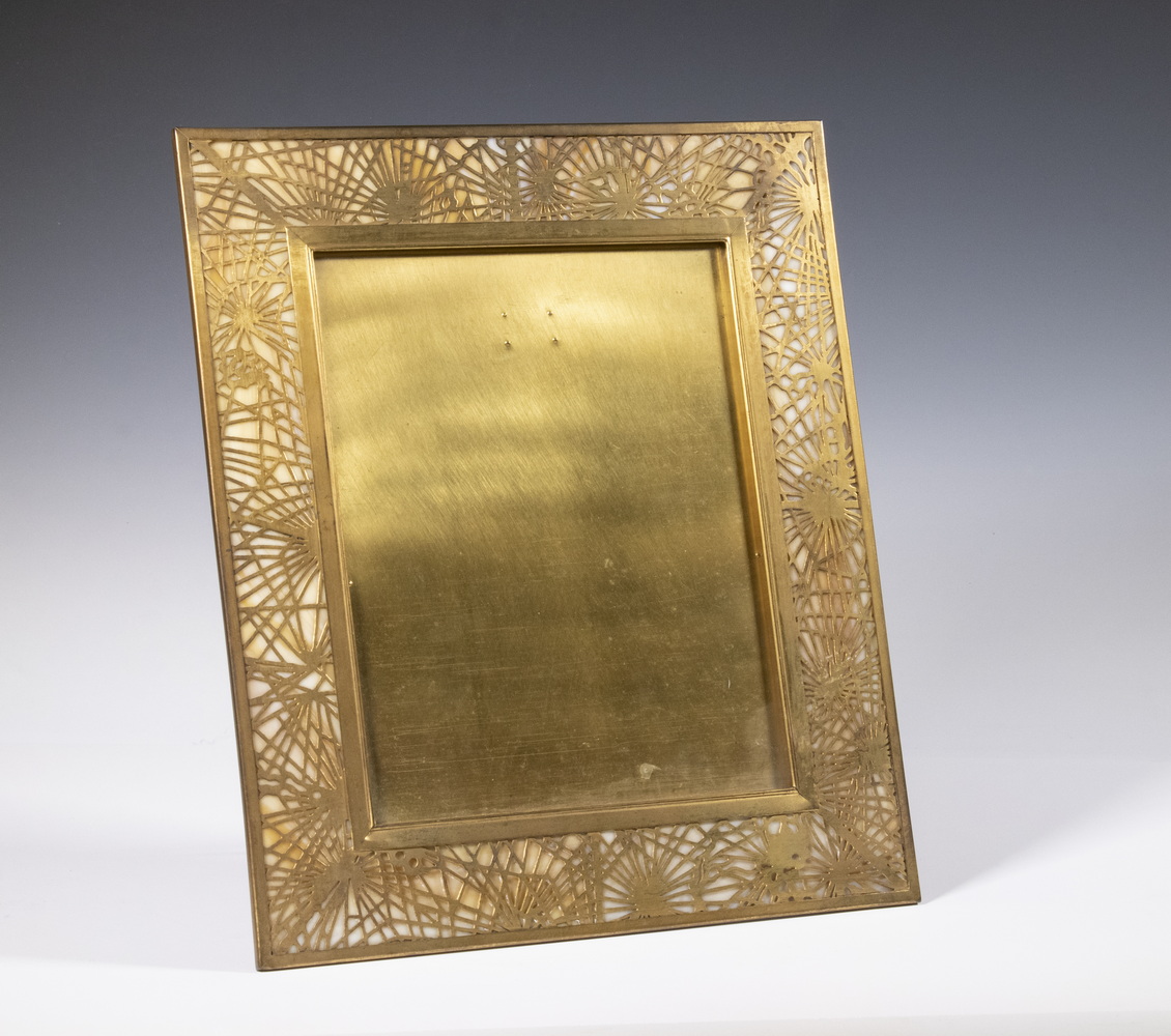 Appraisal: TIFFANY STUDIOS PINE NEEDLE FRAME Large Early th c Dore