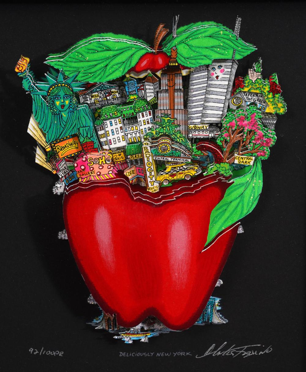 Appraisal: CHARLES FAZZINO 'DELICIOUSLY NEW YORK' OP ARTCharles Fazzino American Born