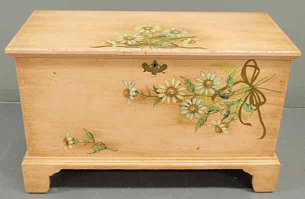 Appraisal: Pennsylvania painted blanket chest c paint of a later date