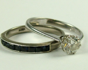 Appraisal: A ct white gold and solitaire diamond ring approx cts