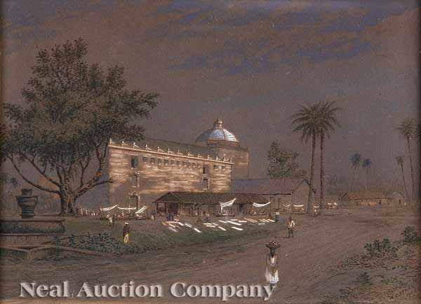 Appraisal: William C Rymer American Wyoming fl - Orientalist Outdoor Bazaar