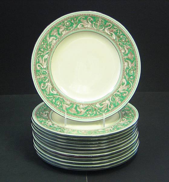 Appraisal: A set of twelve Wedgwood bone china plates in the