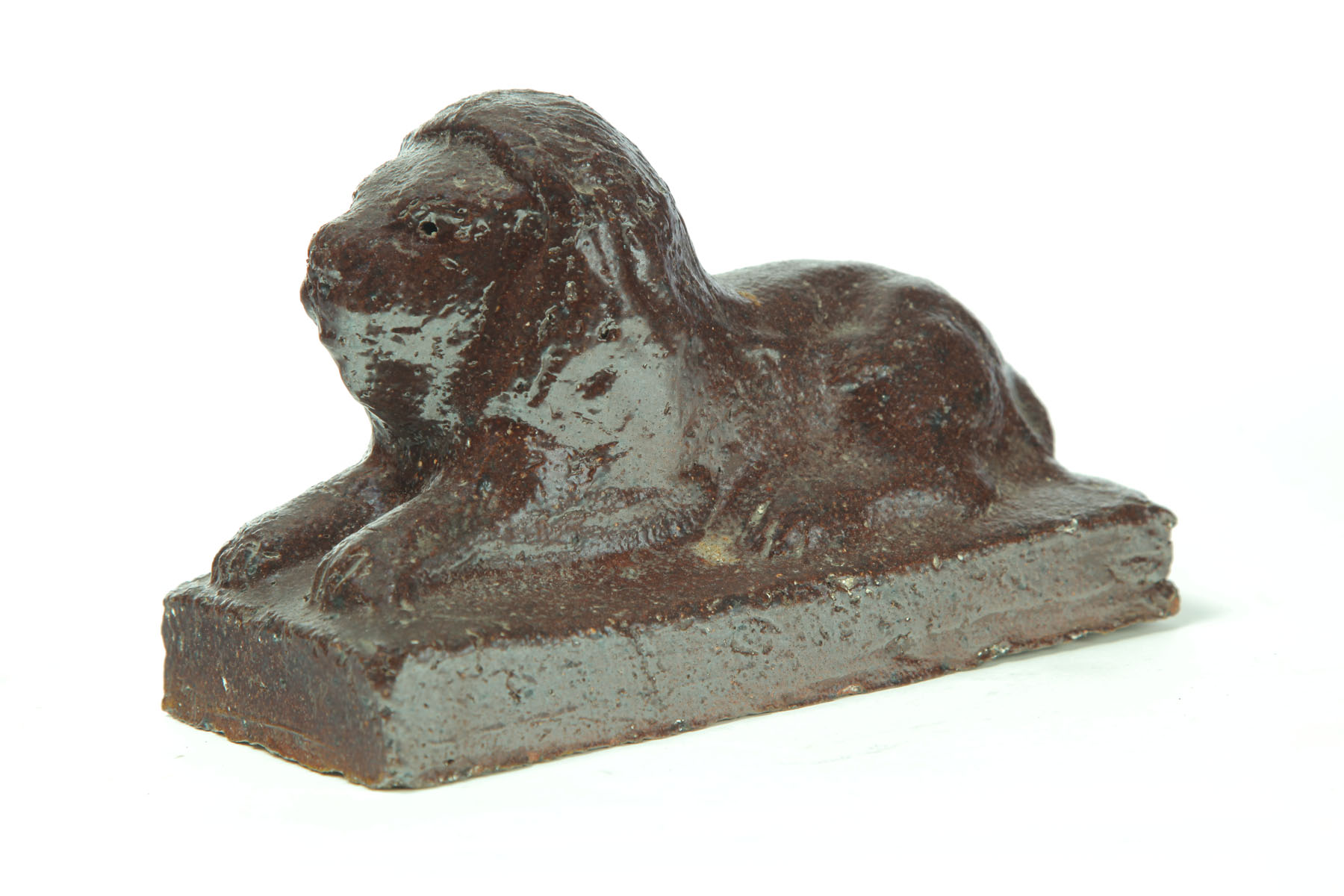 Appraisal: SEWERTILE LION Grand Ledge Michigan early th century Reclining lion