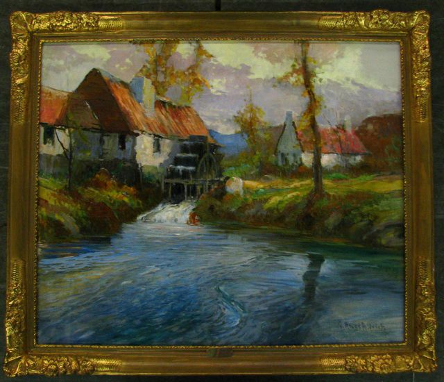 Appraisal: George Ames Aldrich IN - x Oil on Canvas Signed