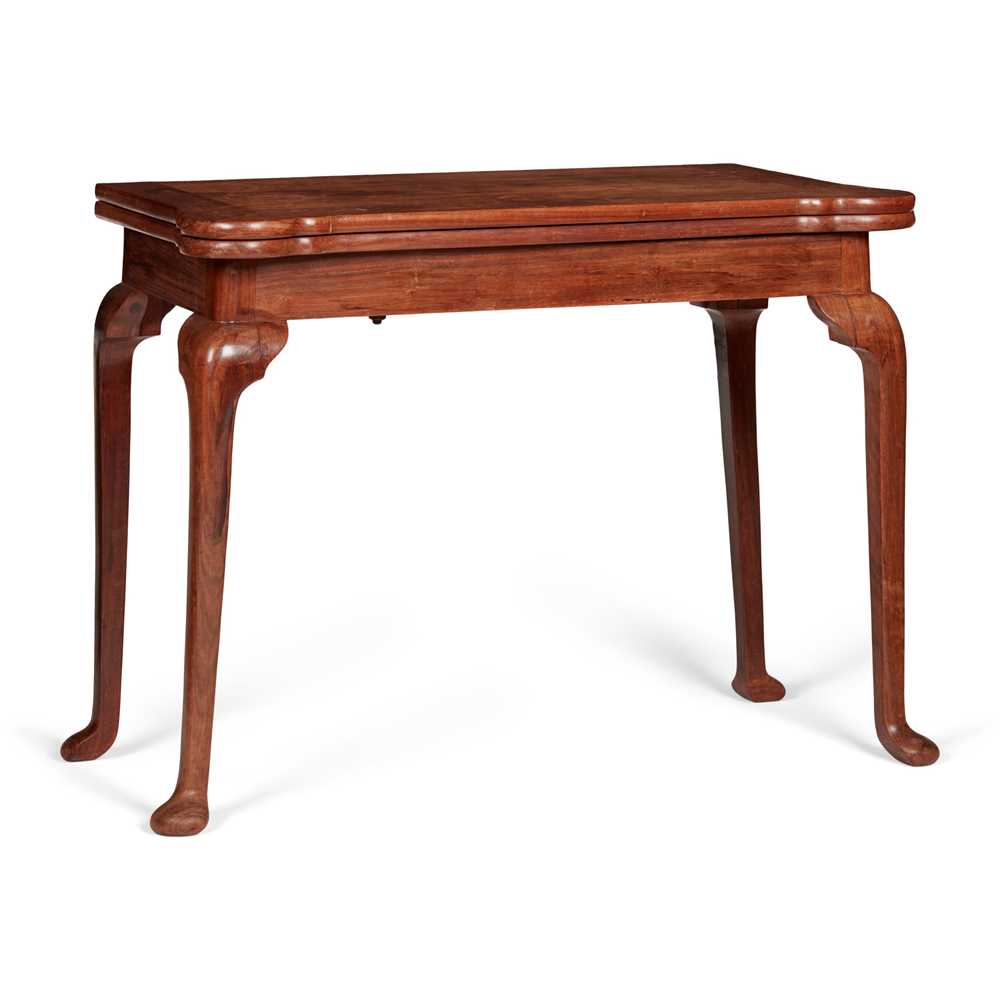 Appraisal: ANGLO-CHINESE PADOUK CARD TABLE TH CENTURY in the George II