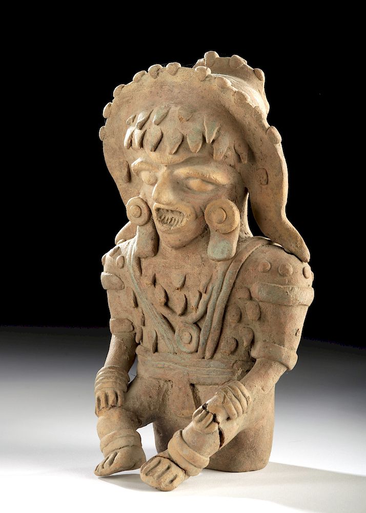 Appraisal: Jamacoaque Ceramic Seated Figure Pre-Columbian Ecuador Jamacoaque culture ca CE