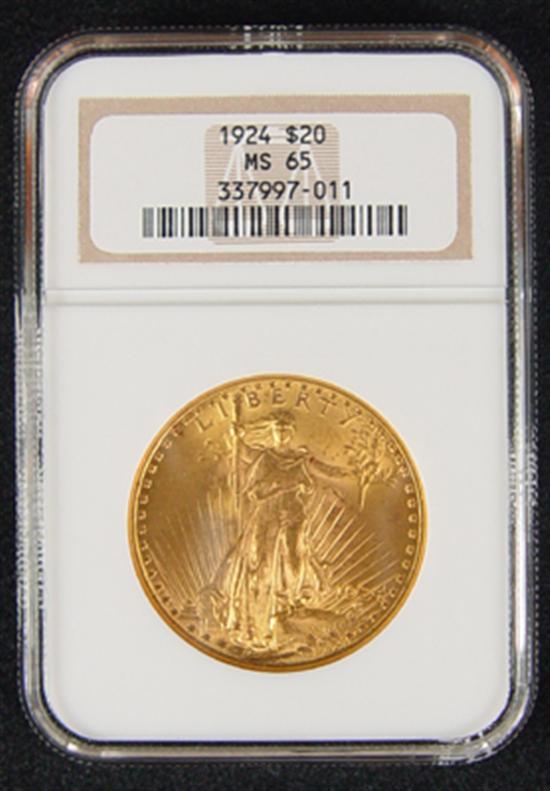 Appraisal: St Gaudens Gold Coin NGC certified and graded MS Excellent